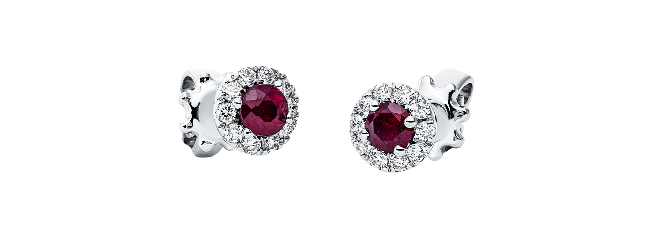 Brogle Classic ruby stud earrings