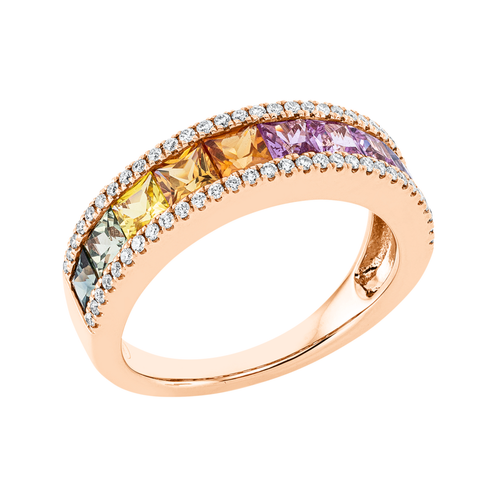 Brogle Selection Rainbow sapphire ring