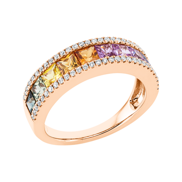 Brogle Selection Rainbow sapphire ring