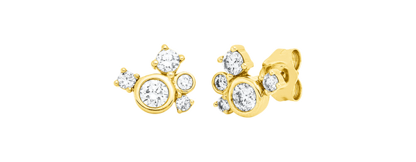 Brogle Classic diamond stud earrings