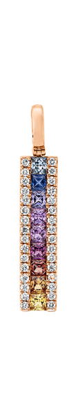 Brogle Classic Saphiranhänger Rainbow