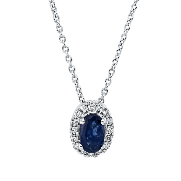 Brogle Classic necklace with sapphire pendant Brogle Classic necklace with sapphire pendant