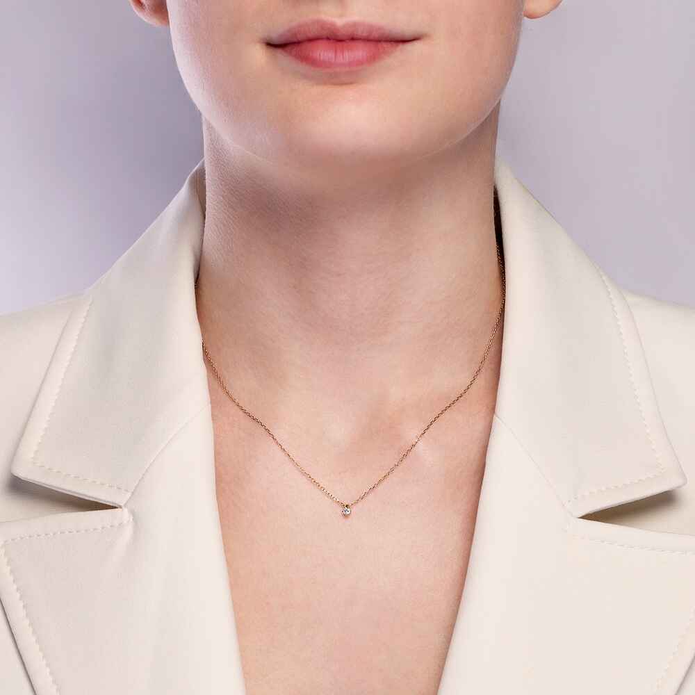 Brogle solitaire necklace Marie up to 0.25 carat