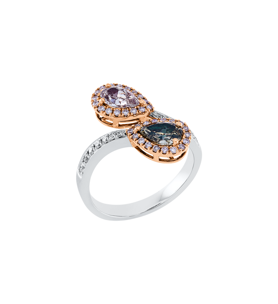 Brogle Selection Bicolor diamond ring