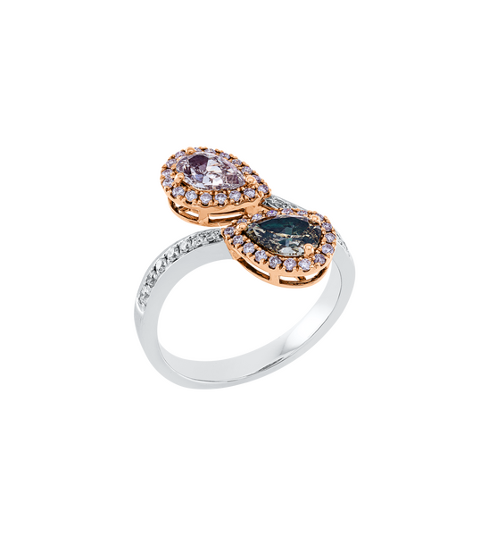 Brogle Selection Bicolor diamond ring