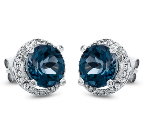 Brogle Classic London topaz stud earrings Brogle Classic London topaz stud earrings
