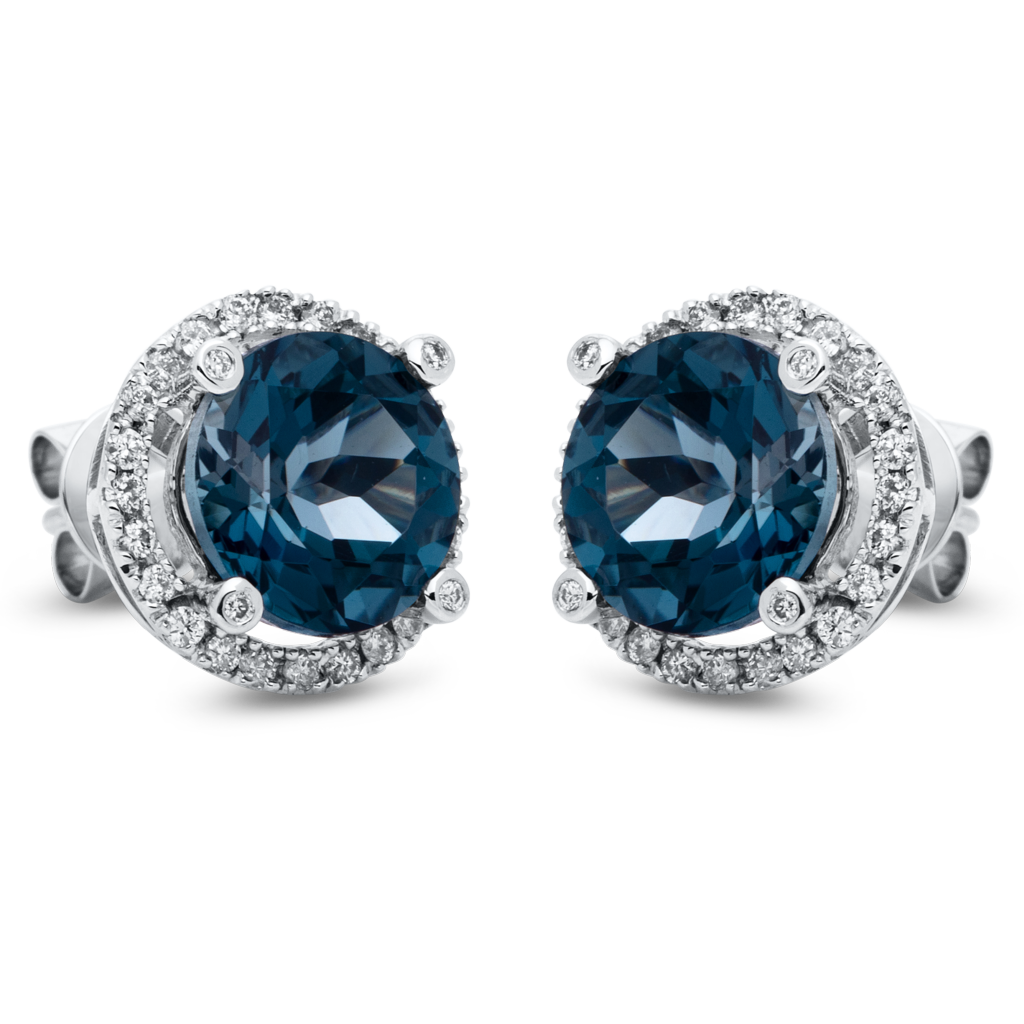 Brogle Classic London topaz stud earrings Brogle Classic London topaz stud earrings