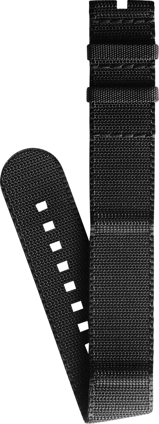 Longines Spirit anthrazitfarbenes Nato-Armband 21mm