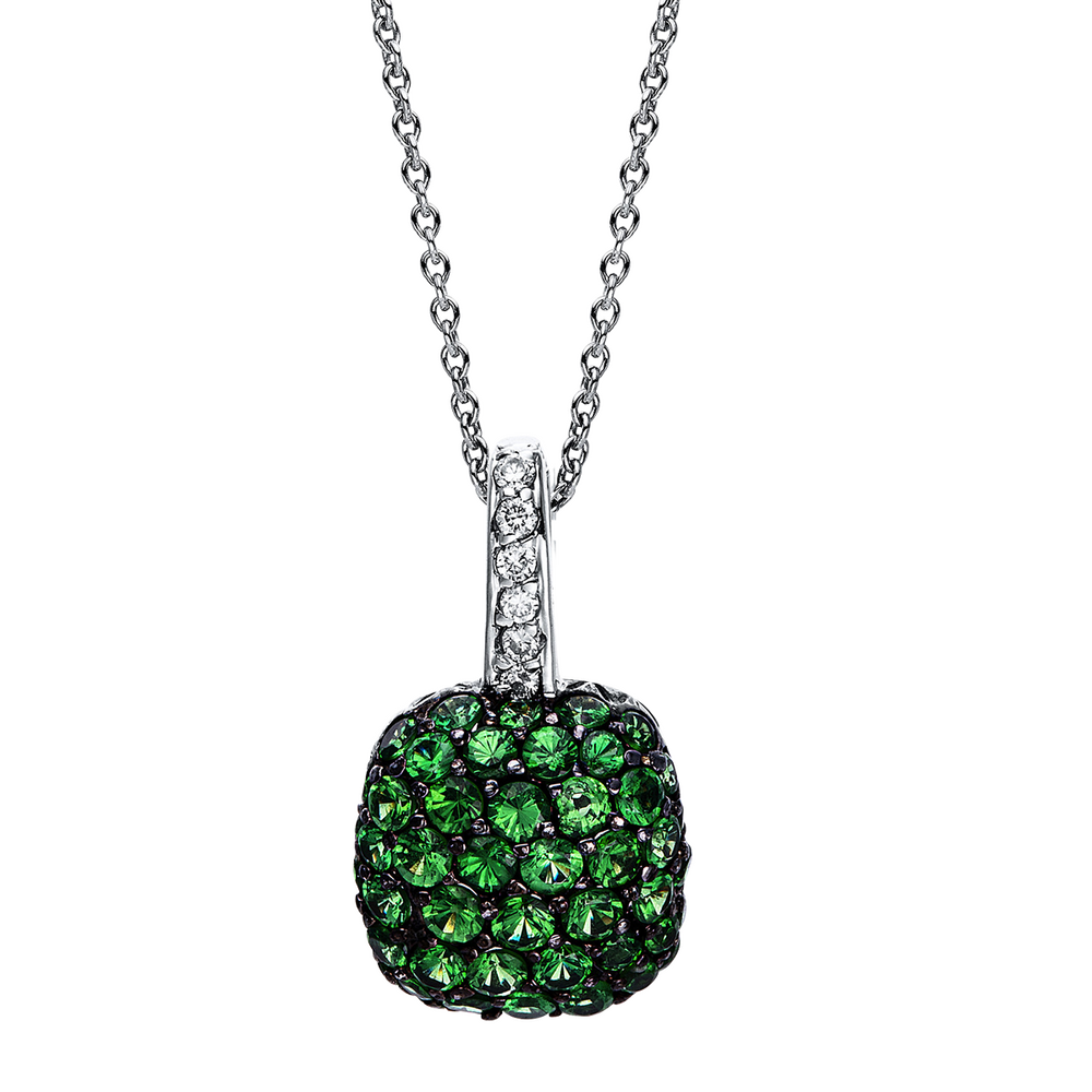Brogle Classic necklace with tsavorite pendant