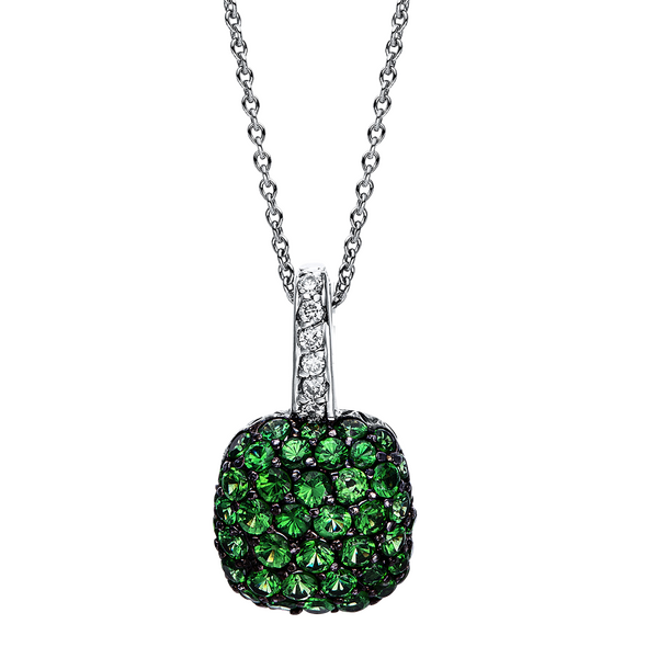 Brogle Classic necklace with tsavorite pendant