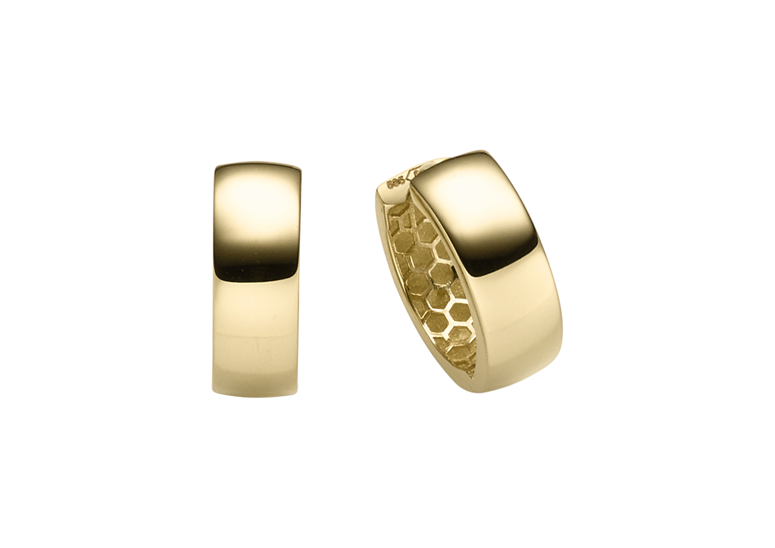 Brogle Classic gold hoop earrings Brogle Classic gold hoop earrings