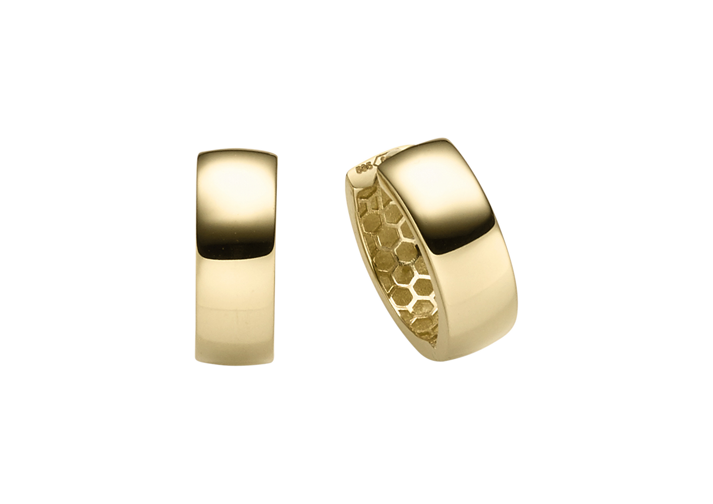 Brogle Classic gold hoop earrings Brogle Classic gold hoop earrings