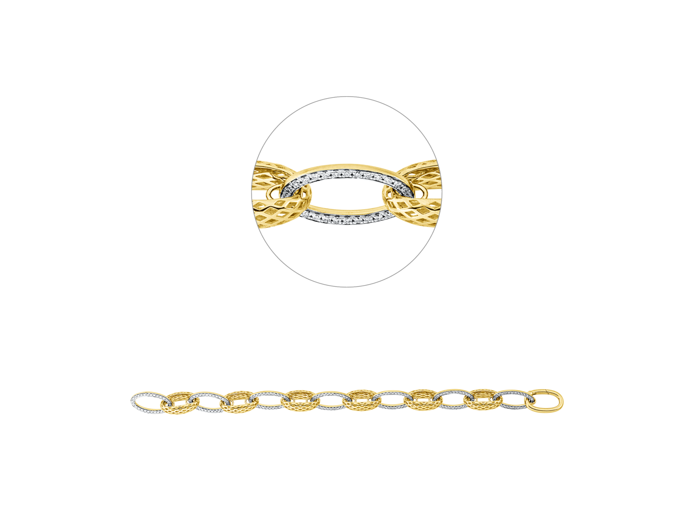 Brogle Selection Bicolor Diamantarmband Brogle Selection Bicolor Diamantarmband