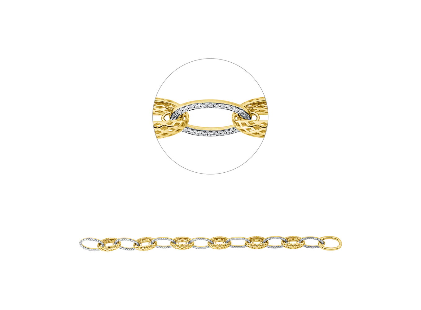 Brogle Selection Bicolor Diamantarmband Brogle Selection Bicolor Diamantarmband
