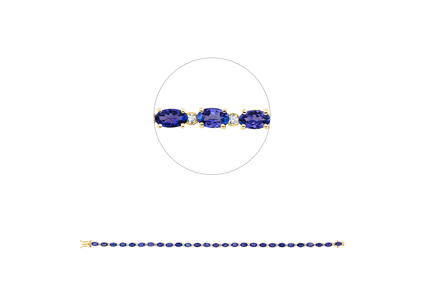 Brogle Classic tanzanite bracelet