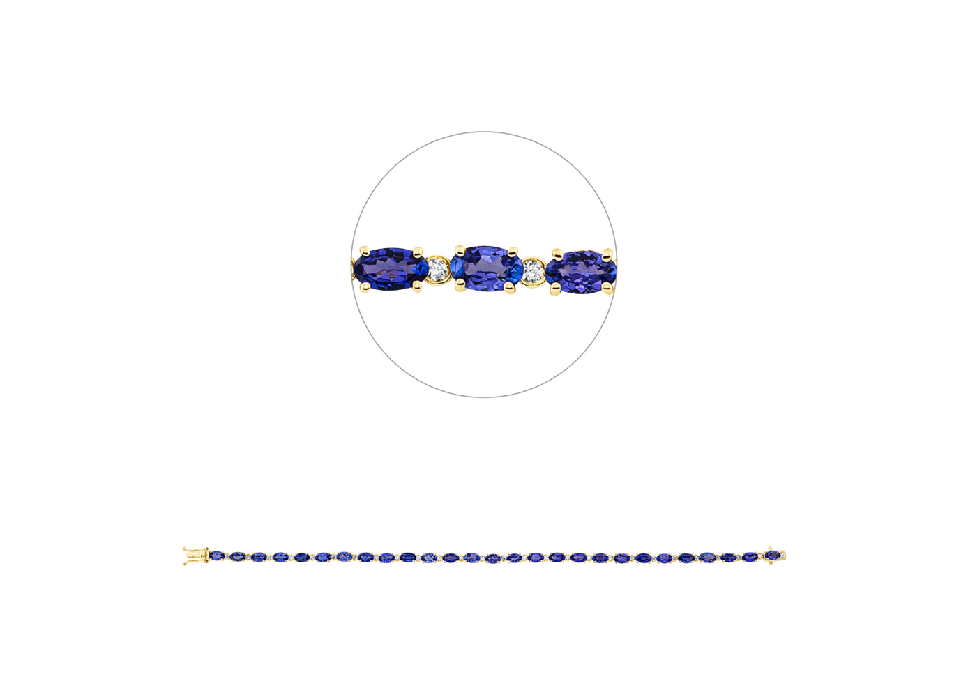 Brogle Classic tanzanite bracelet