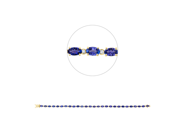 Brogle Classic tanzanite bracelet Brogle Classic tanzanite bracelet