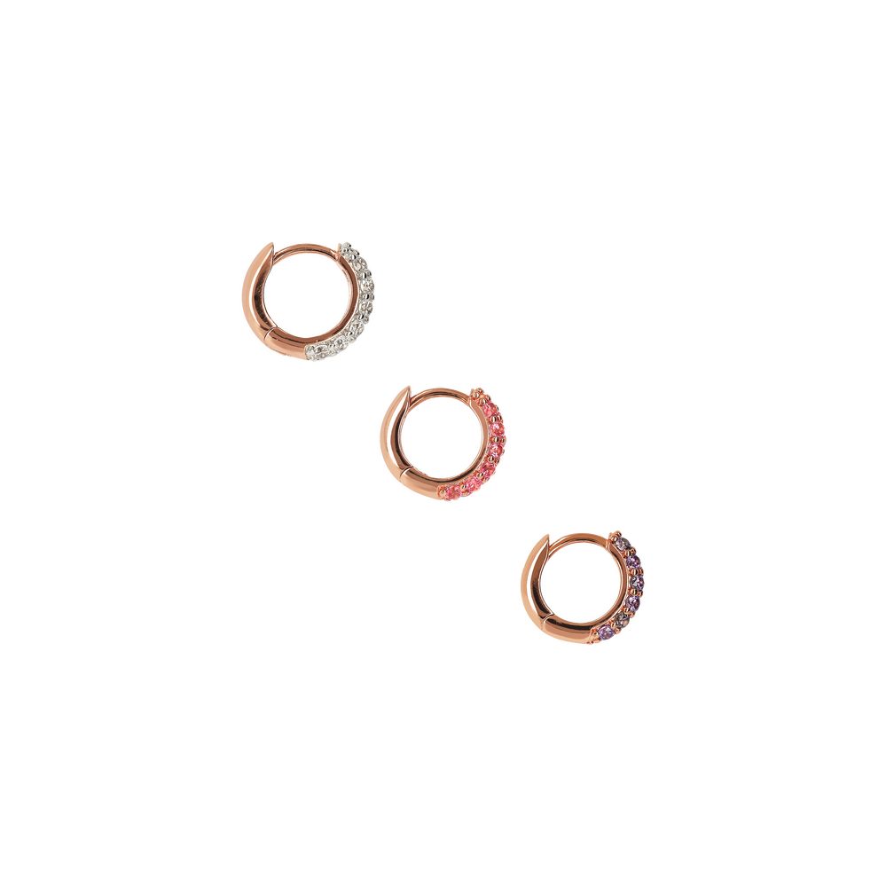 Bronzallure Altissima hoop earrings set
