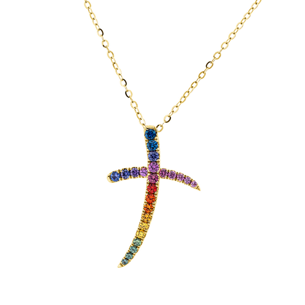 Brogle Classic necklace with sapphire pendant Rainbow Brogle Classic necklace with sapphire pendant Rainbow