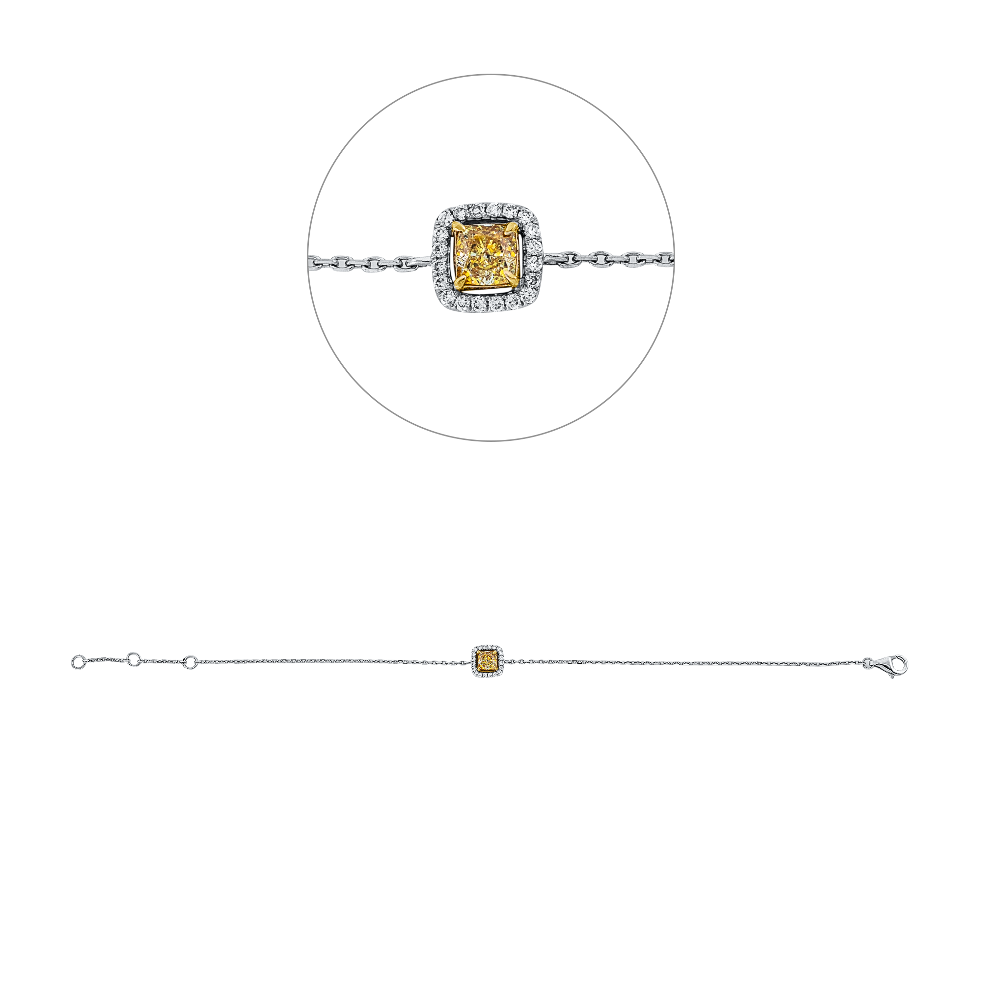 Brogle Classic Bicolor Diamantarmband