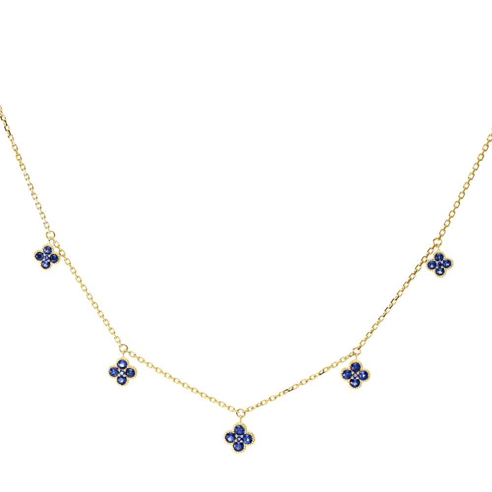 Brogle Classic necklace with sapphire pendant Brogle Classic necklace with sapphire pendant