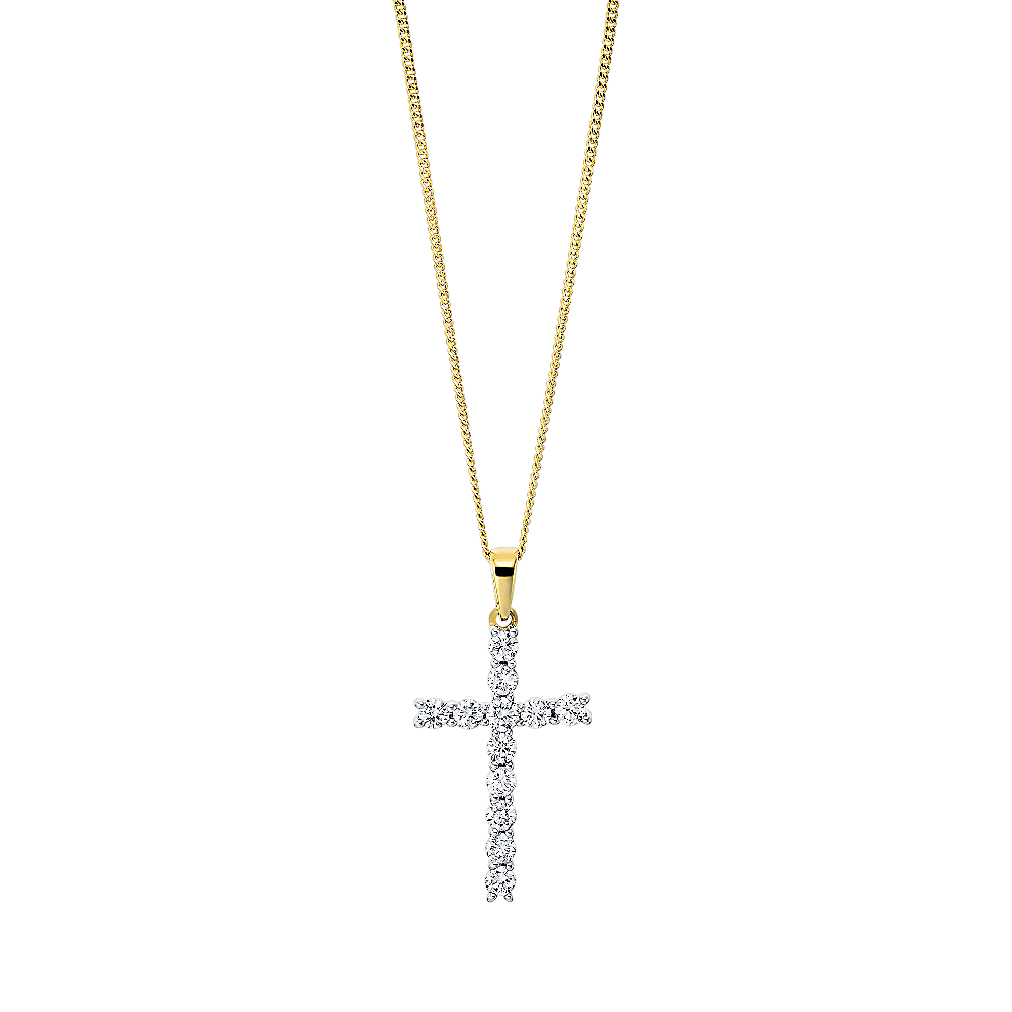 Brogle Classic necklace with diamond cross Brogle Classic necklace with diamond cross