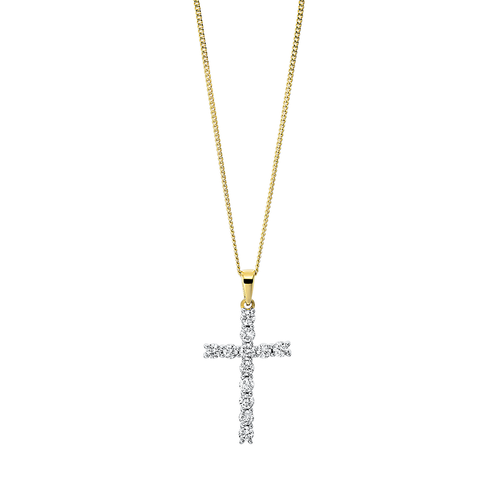 Brogle Classic necklace with diamond cross Brogle Classic necklace with diamond cross