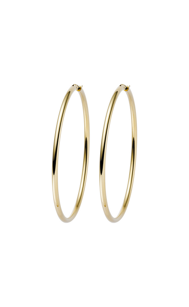 Brogle Classic gold hoop earrings 3mm Brogle Classic gold hoop earrings 3mm