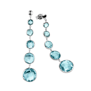 Brogle Selection Felicity blue topaz earrings