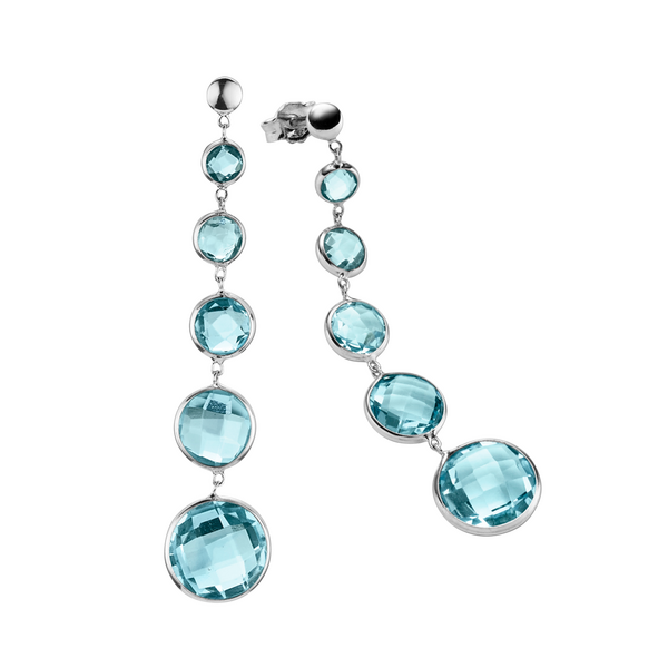 Brogle Selection Felicity blue topaz earrings