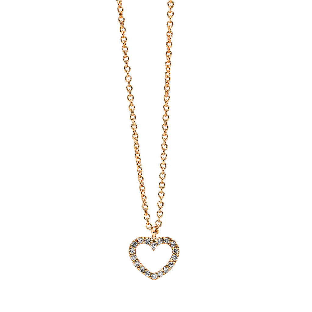 Brogle Classic Kette mit Diamantherz