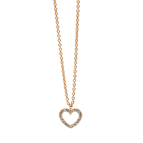 Brogle Classic Kette mit Diamantherz