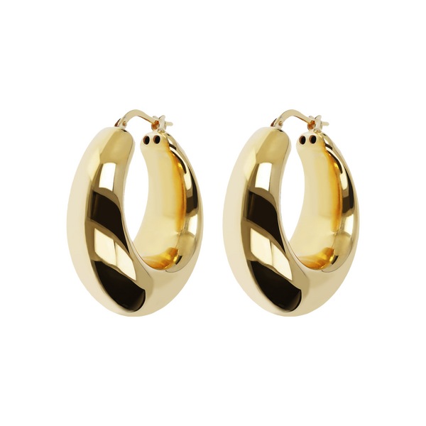 Bronzallure Golden hoop earrings