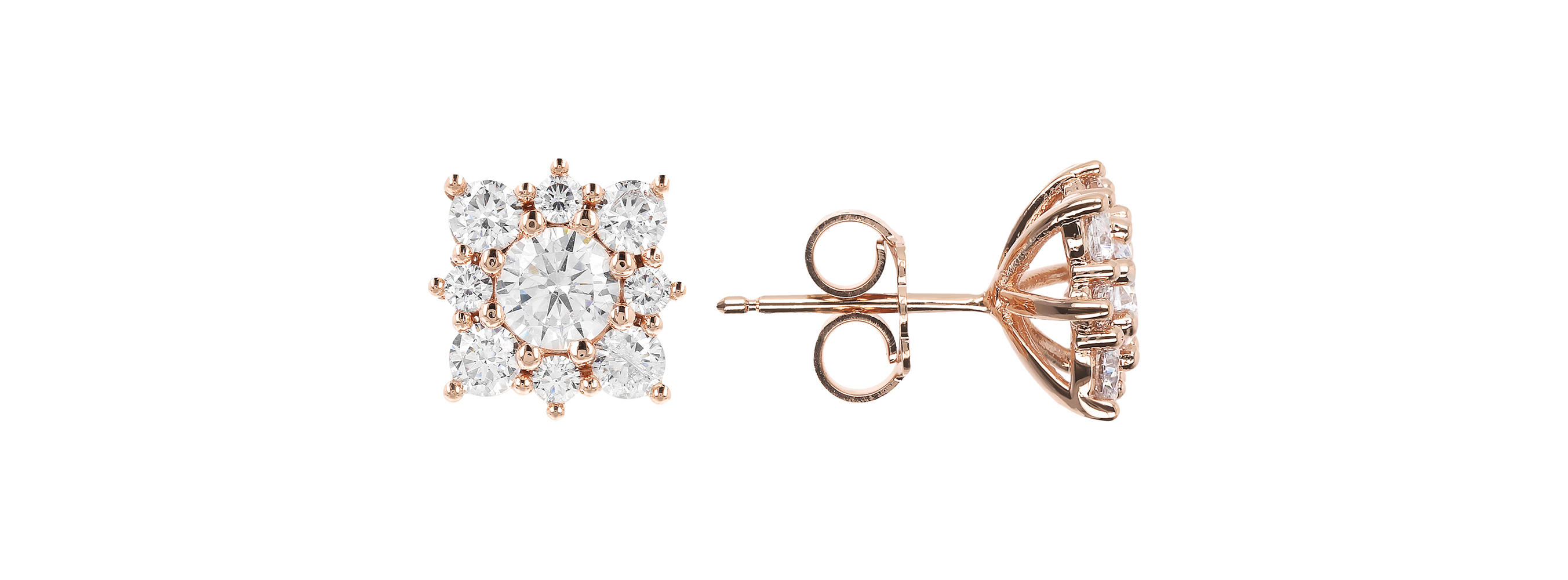Bronzallure Altissima stud earrings
