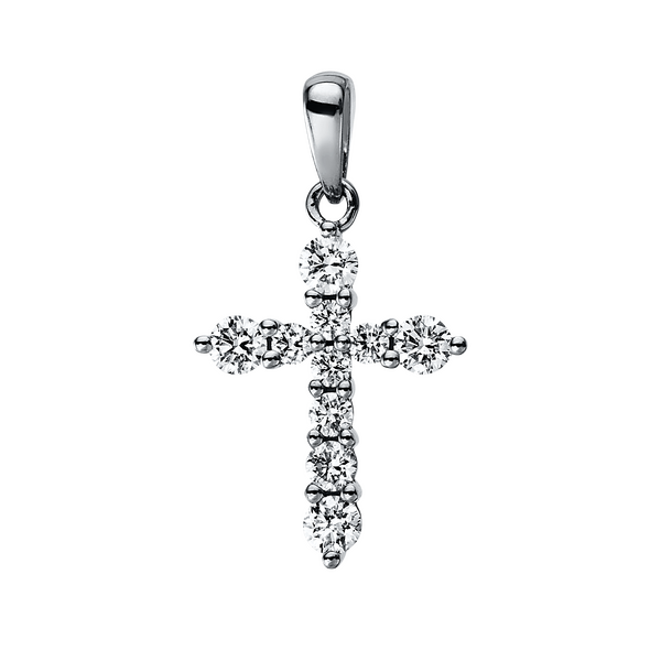 Brogle Classic Kreuzanhänger mit Diamanten