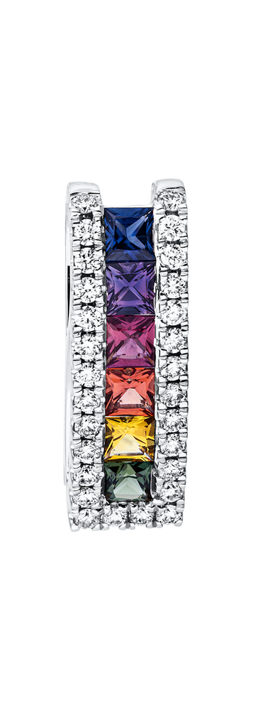 Brogle Classic Sapphire Pendant Rainbow Brogle Classic Sapphire Pendant Rainbow