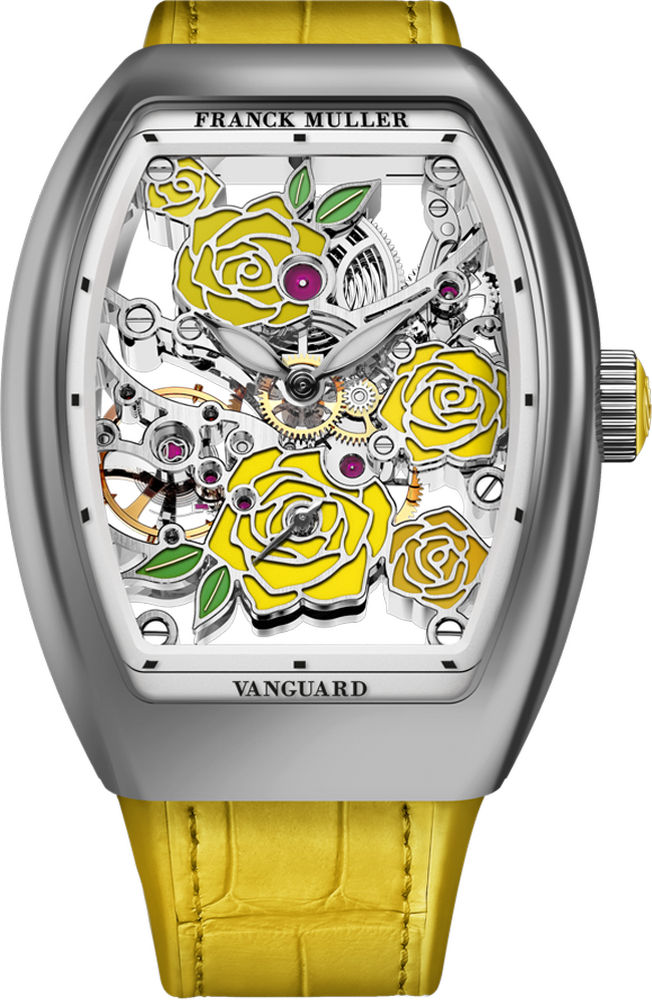 Franck Muller Vanguard Rose Skeleton 42.3 x 32mm