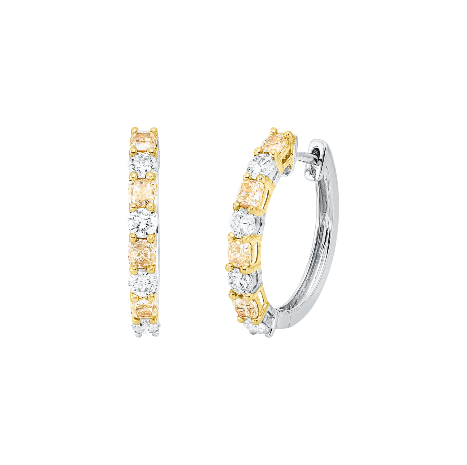 Brogle Classic Bicolor Diamantcreolen Brogle Classic Bicolor Diamantcreolen