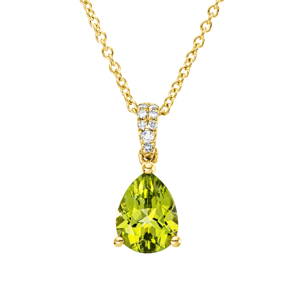 Brogle Classic necklace with peridot pendant