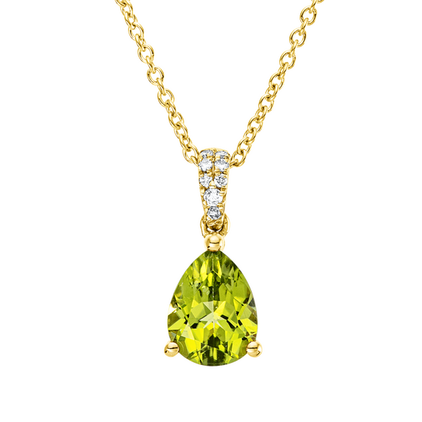 Brogle Classic necklace with peridot pendant Brogle Classic necklace with peridot pendant