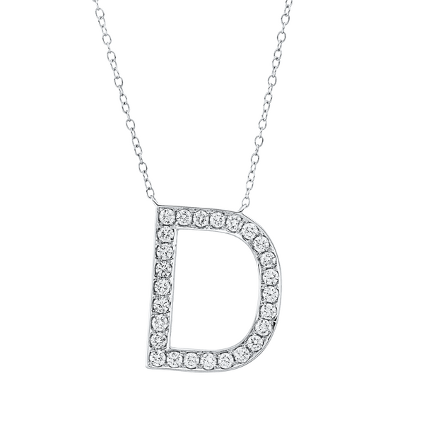 Brogle Classic Kette mit Diamantbuchstaben D Brogle Classic Kette mit Diamantbuchstaben D