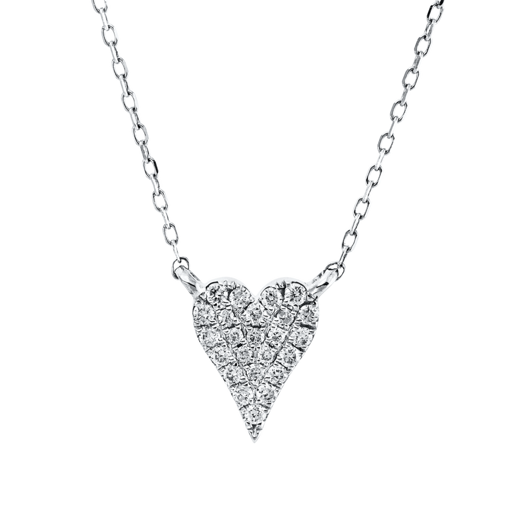 Brogle Classic necklace with diamond heart Brogle Classic necklace with diamond heart