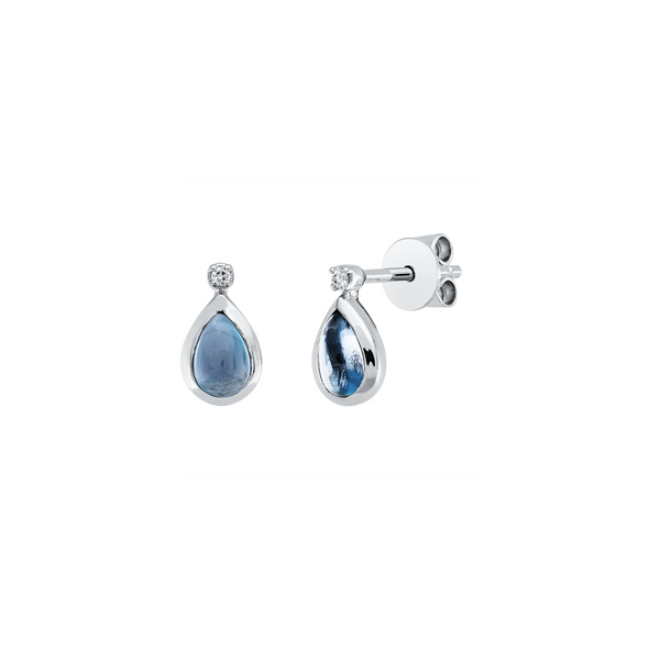 Brogle Classic London topaz stud earrings