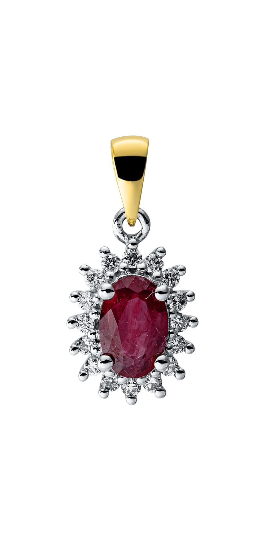 Brogle Classic bicolour ruby pendant Brogle Classic bicolour ruby pendant