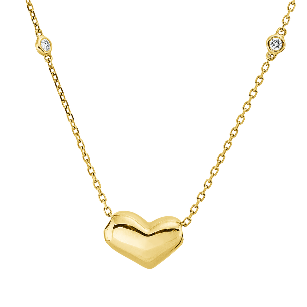 Brogle Classic diamond necklace with heart pendant Brogle Classic diamond necklace with heart pendant