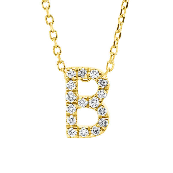 Brogle Classic Kette mit Diamantbuchstaben B Brogle Classic Kette mit Diamantbuchstaben B