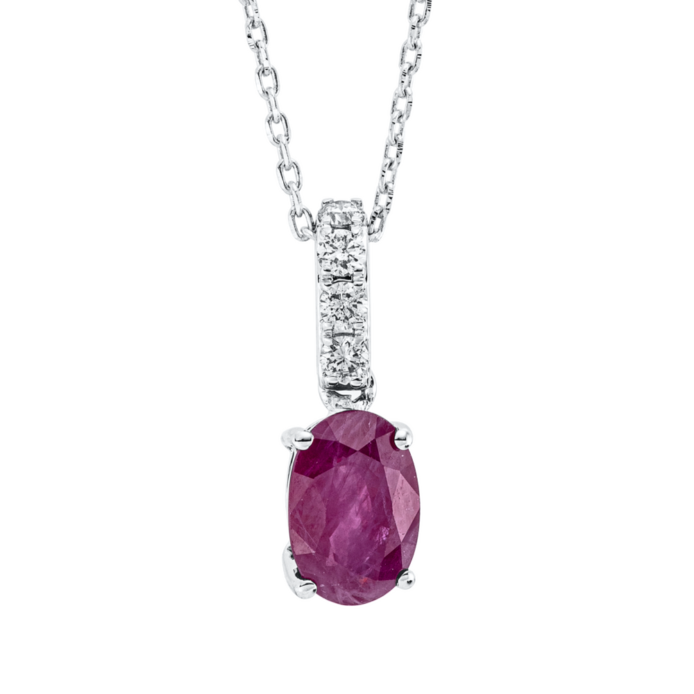 Brogle Classic Kette mit Rubinanhänger Brogle Classic Kette mit Rubinanhänger