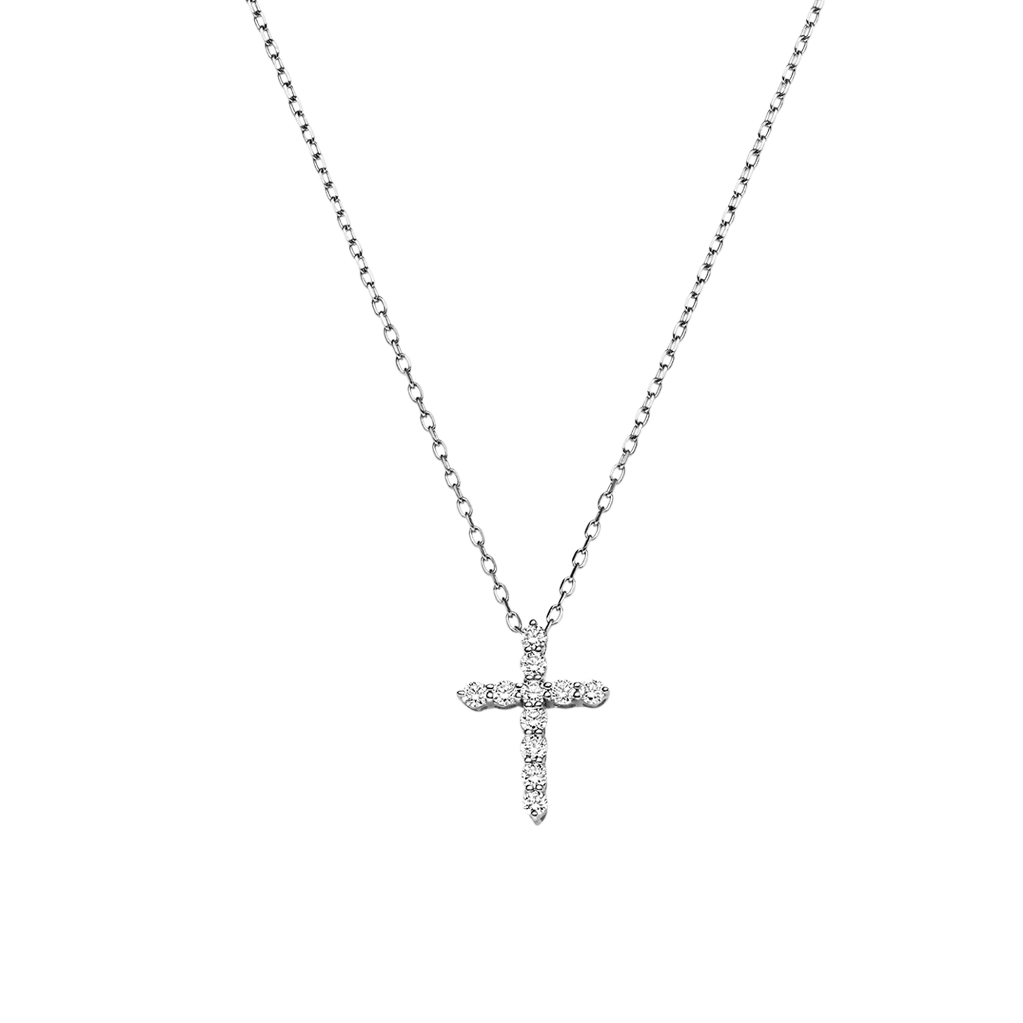 Brogle Classic Kette mit Diamantkreuz Brogle Classic Kette mit Diamantkreuz