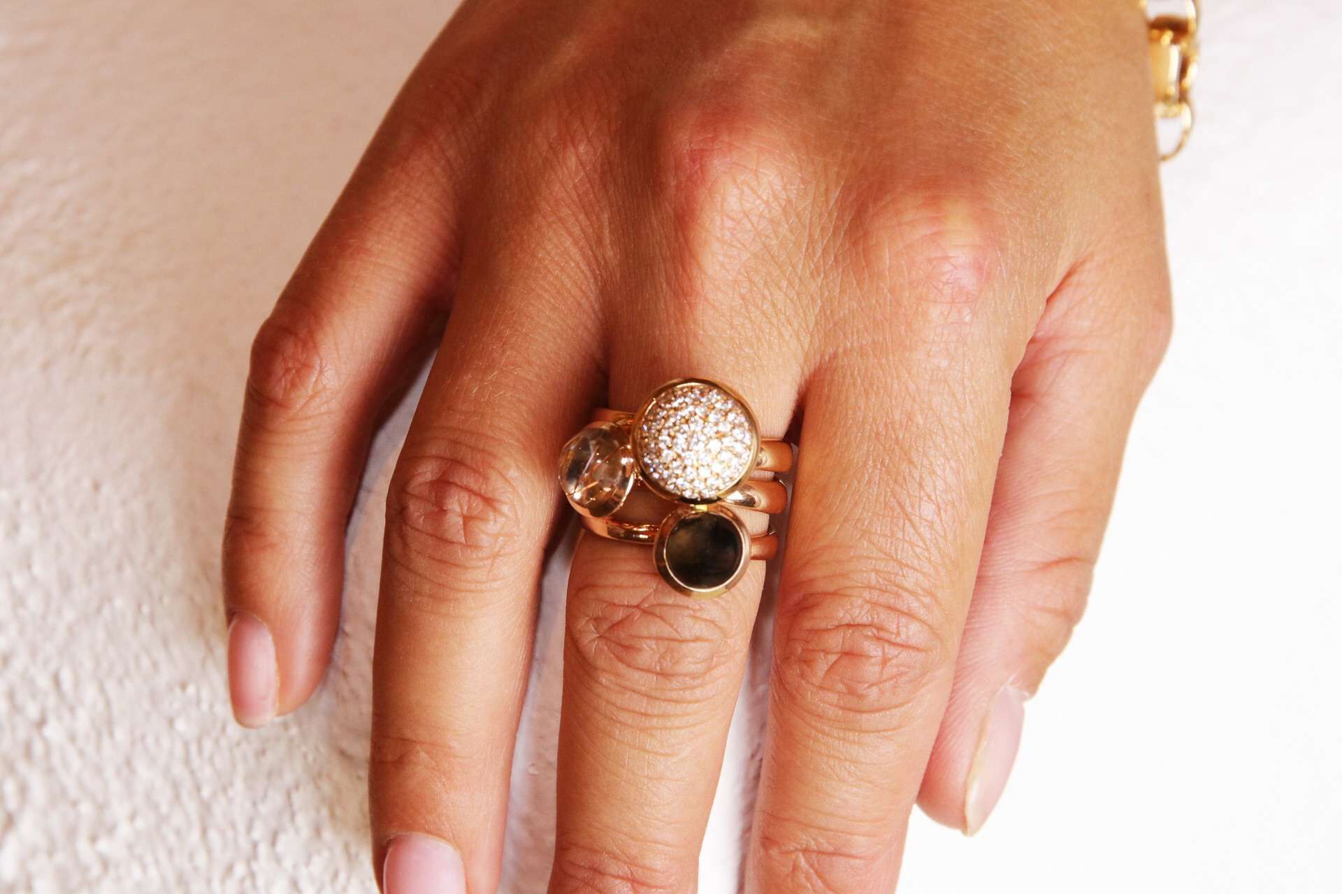 Tamara Comolli Bouton Rauchquarz S Ring Tamara Comolli Bouton Rauchquarz S Ring