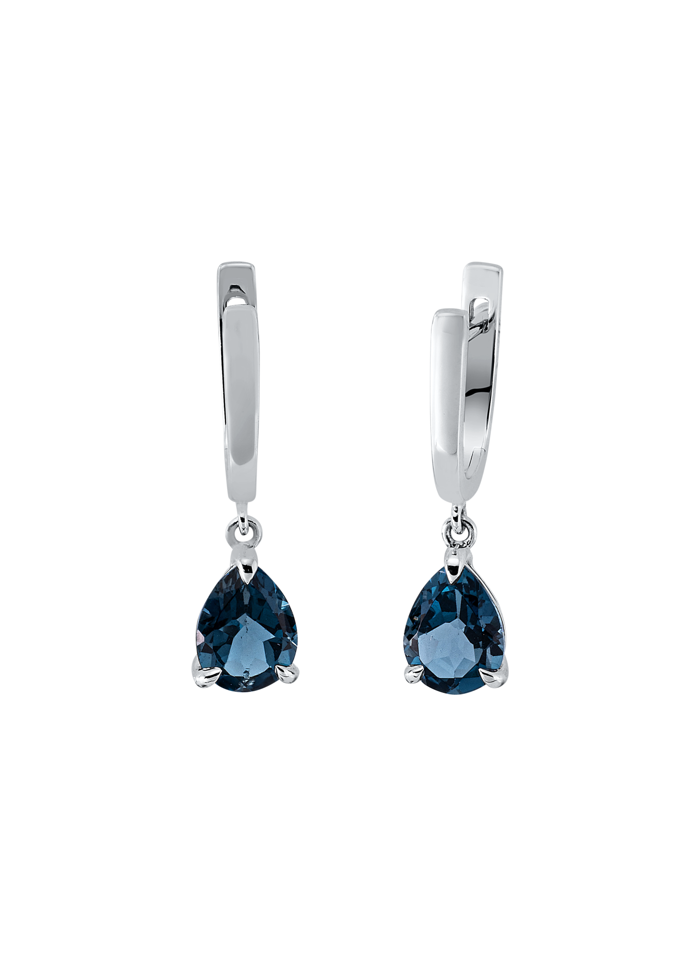 Brogle Classic London topaz hoop earrings Brogle Classic London topaz hoop earrings